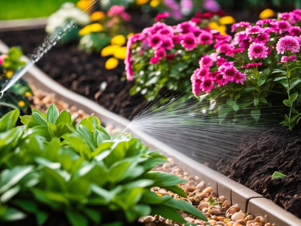 watering plants