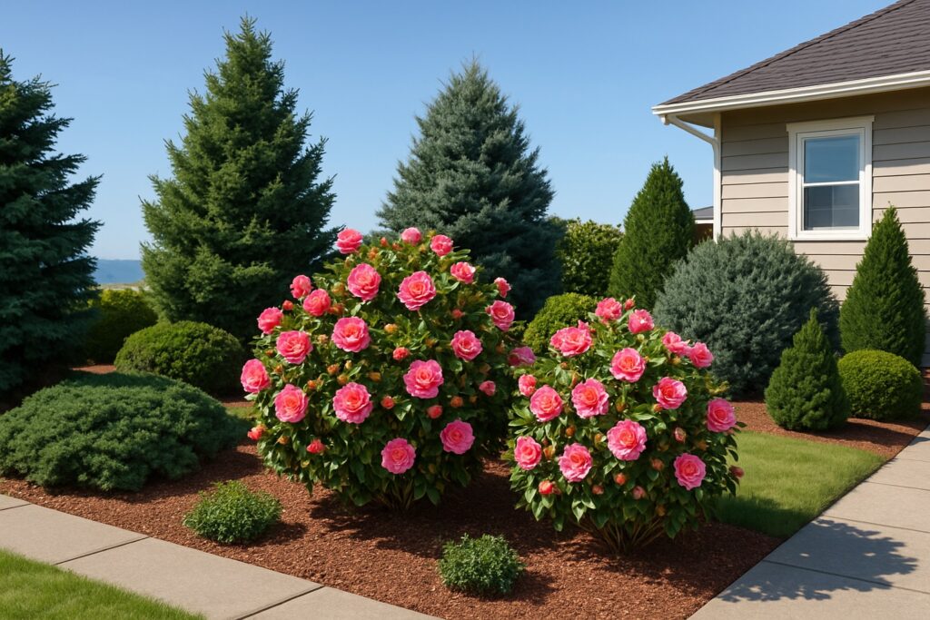 Evergreens and Camellias