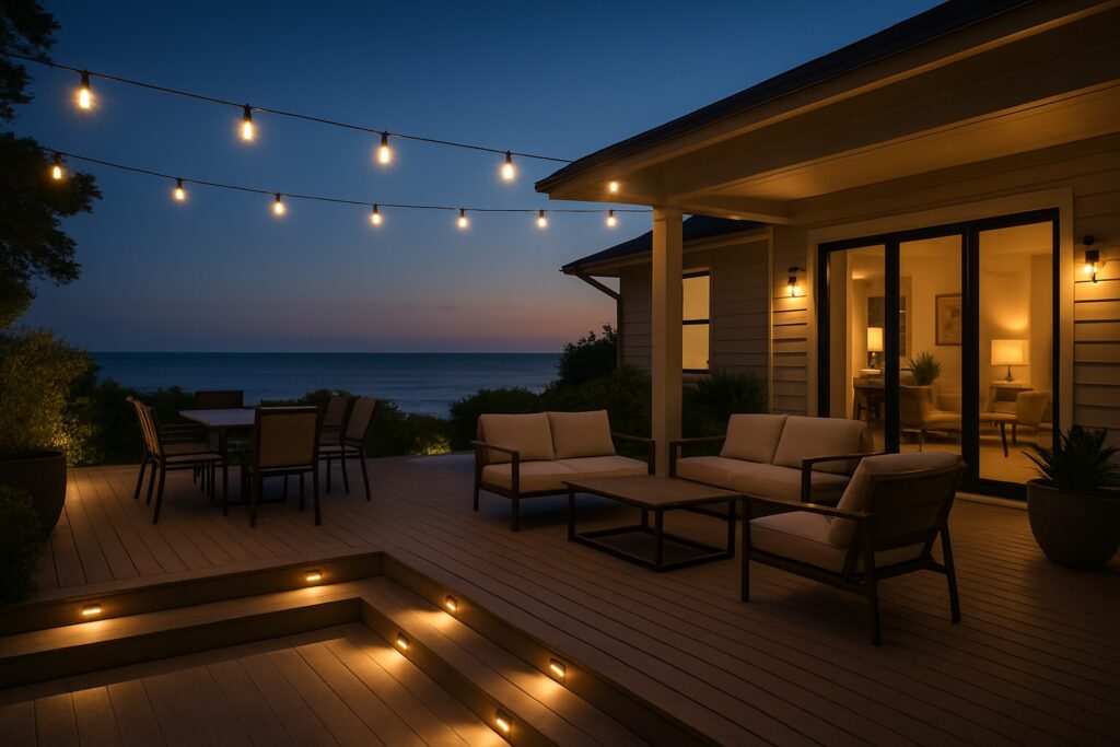 Oceanfront Patio Glow